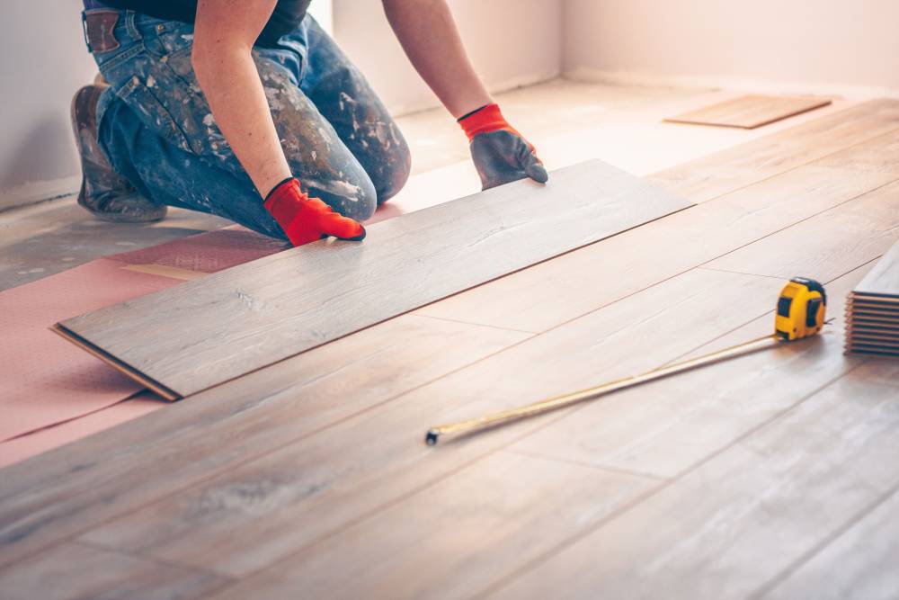 pose de parquet flottant