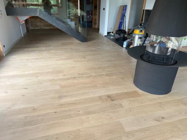 parquet avec poêle