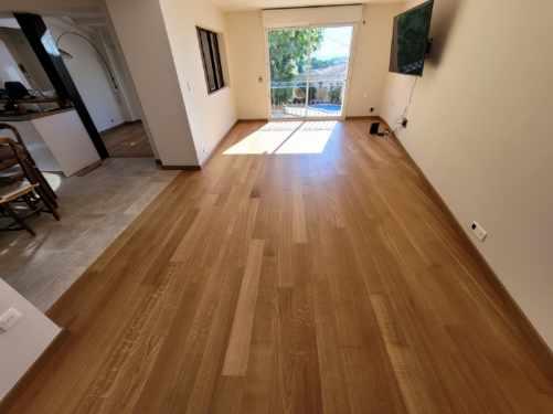 parquet salon marron