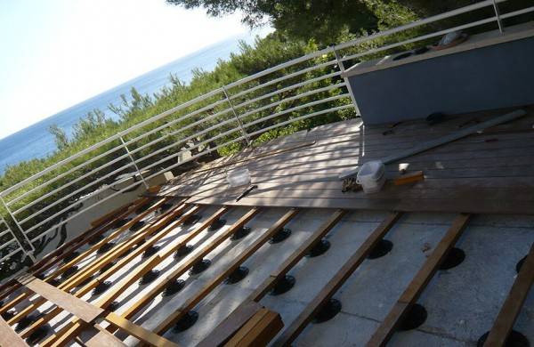 construction tour de piscine